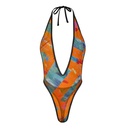 Gavin Scott Deep Plunge Jumpsuit (Femme S-3XL)