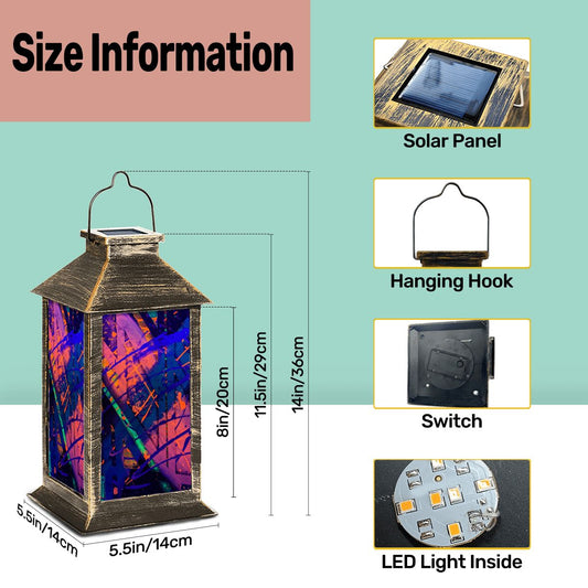 Gavin Scott Solar Powered Indoor/Outdoor Lantern