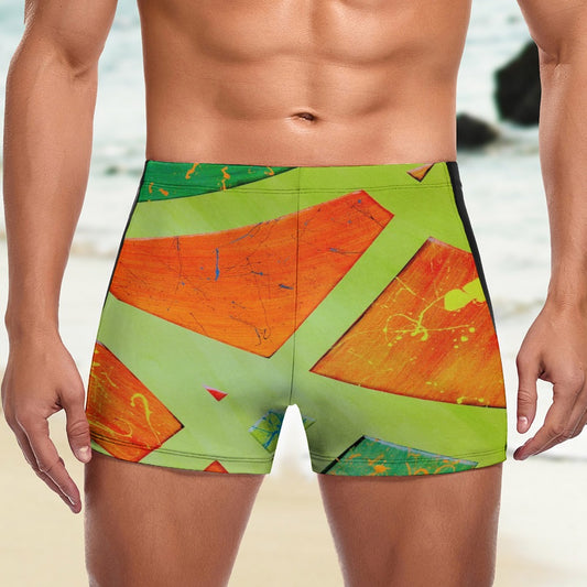 Gavin Scott Square Cut Swimming Trunks (Masc S-3XL)