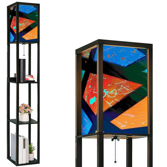 Gavin Scott Floor Lamp with Shelves (2 Colors)