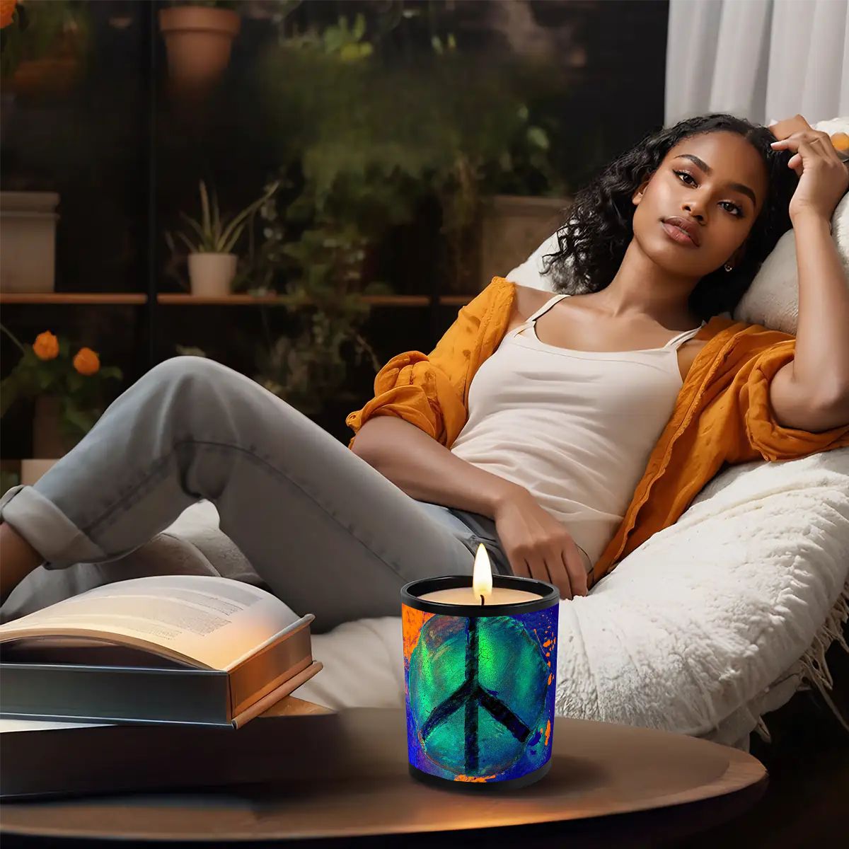 Gavin Scott Scented Black Jar Candle (6oz)