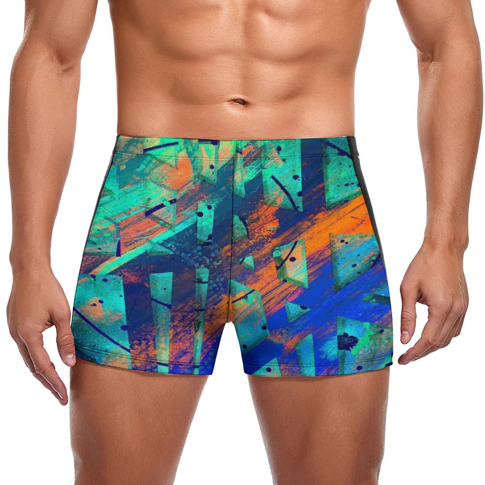 Gavin Scott Square Cut Swimming Trunks (Masc S-3XL)
