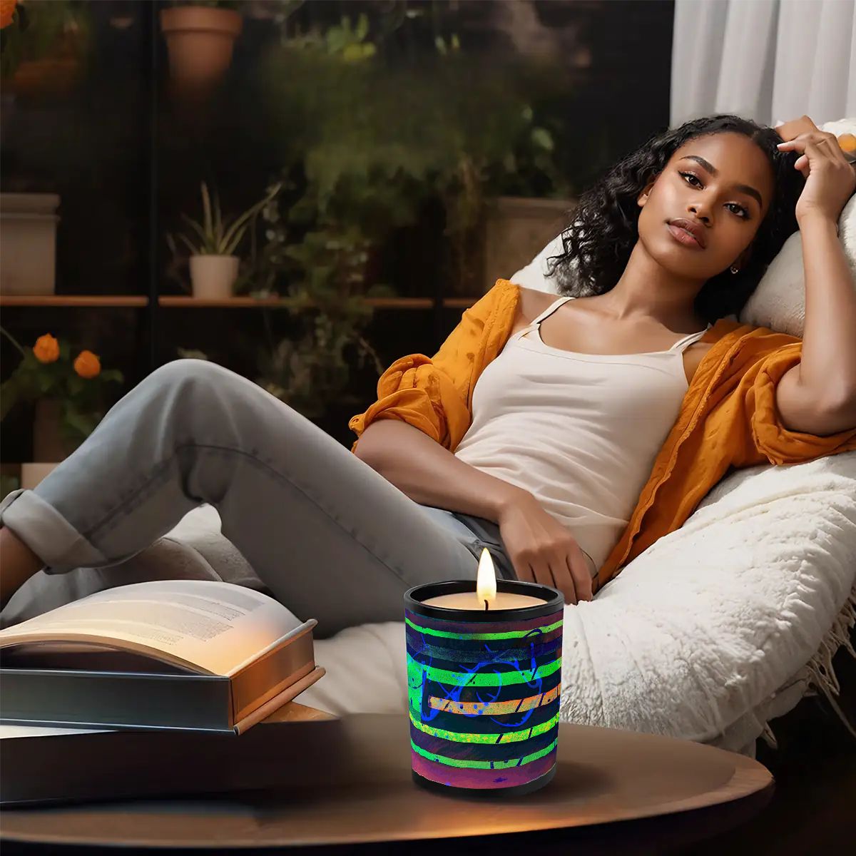 Gavin Scott Scented Black Jar Candle (6oz)