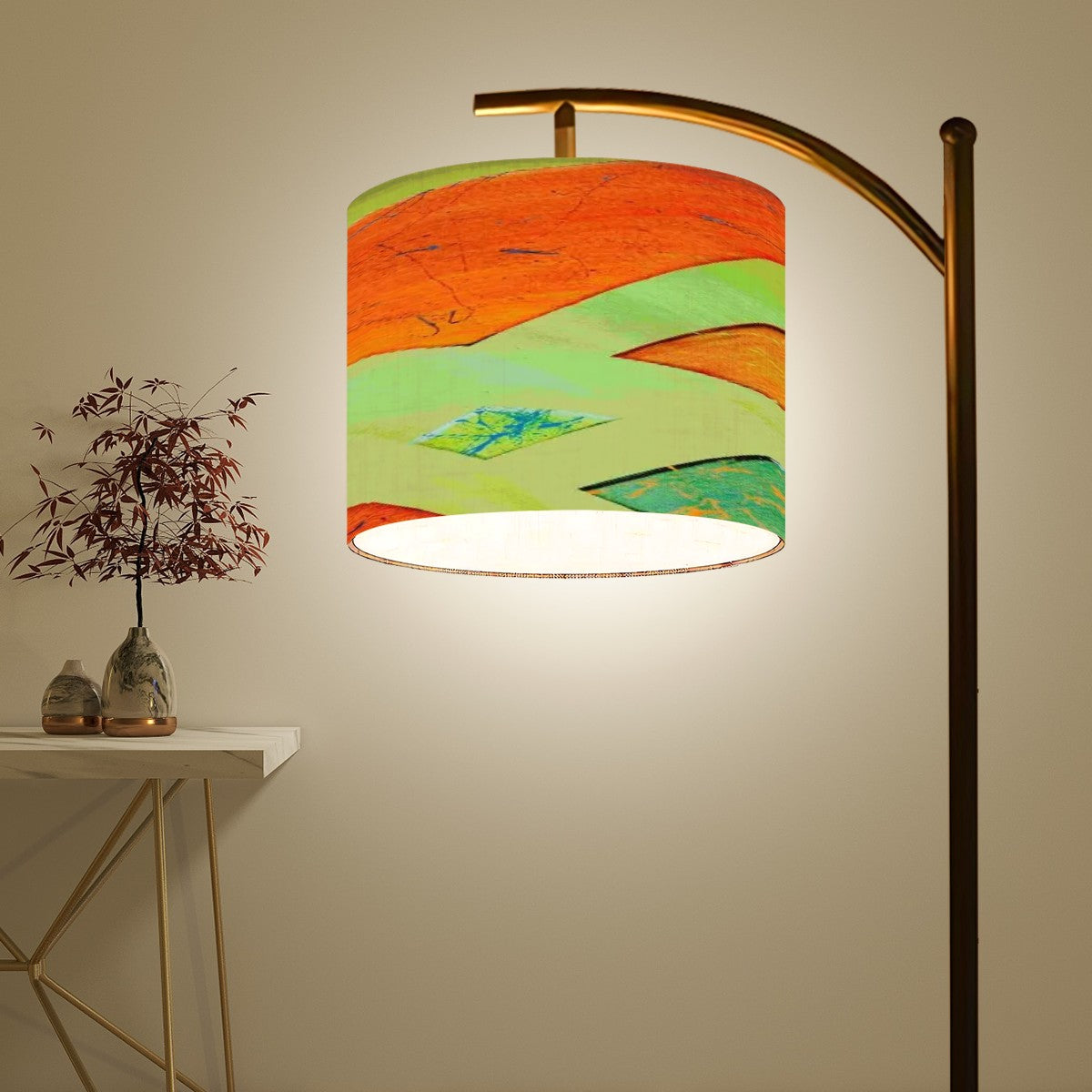 Gavin Scott Arc Floor Lamp w/Remote