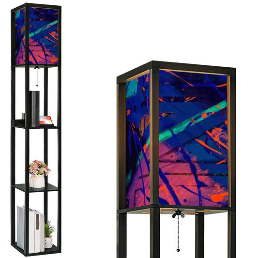 Gavin Scott Floor Lamp with Shelves (2 Colors)