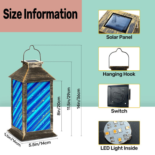 Gavin Scott Solar Powered Indoor/Outdoor Lantern