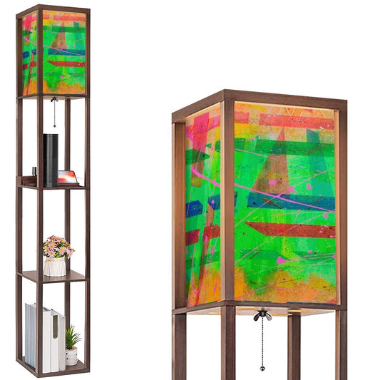 Gavin Scott Floor Lamp with Shelves (2 Colors)