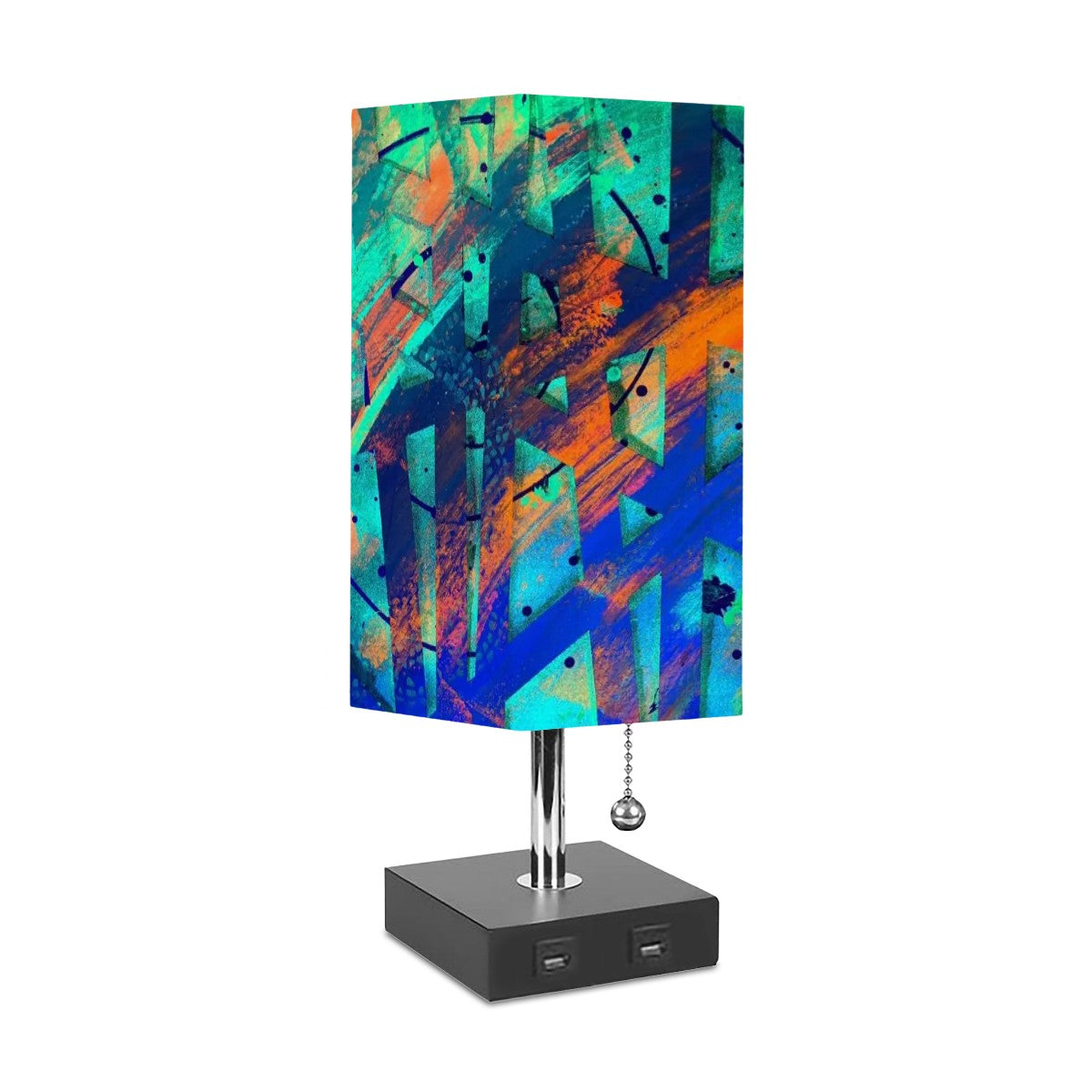 Gavin Scott Square Table Lamp with USB Port