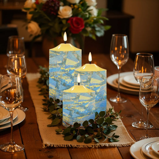 Gavin Scott Flameless Candles w/Remote (Set of 3)