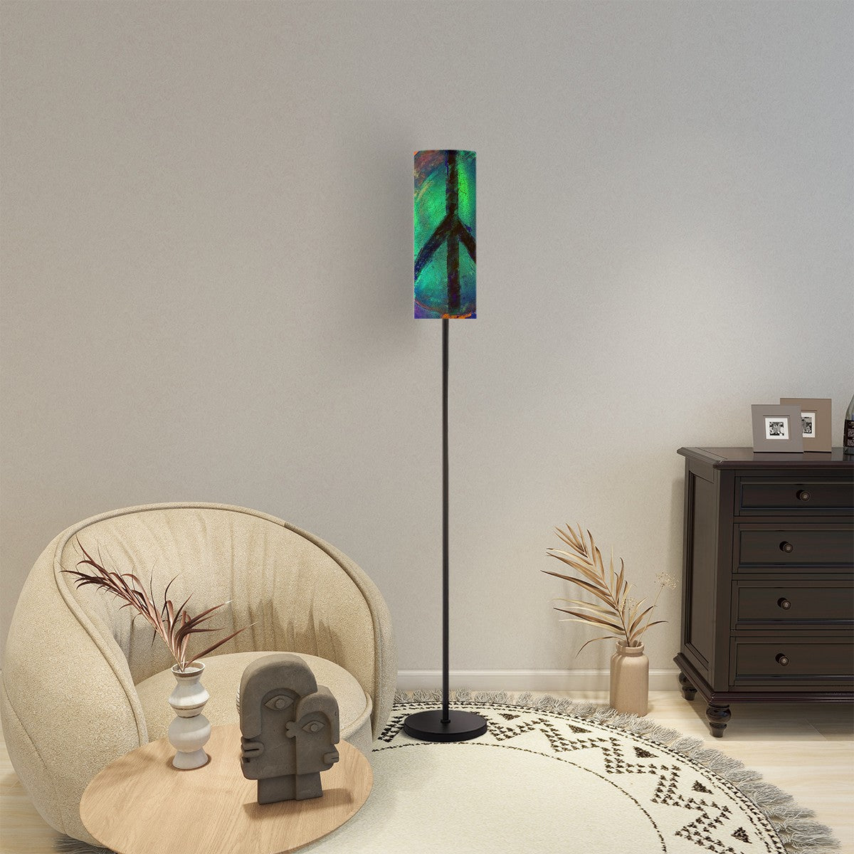 Gavin Scott Pillar Torch Floor Lamp