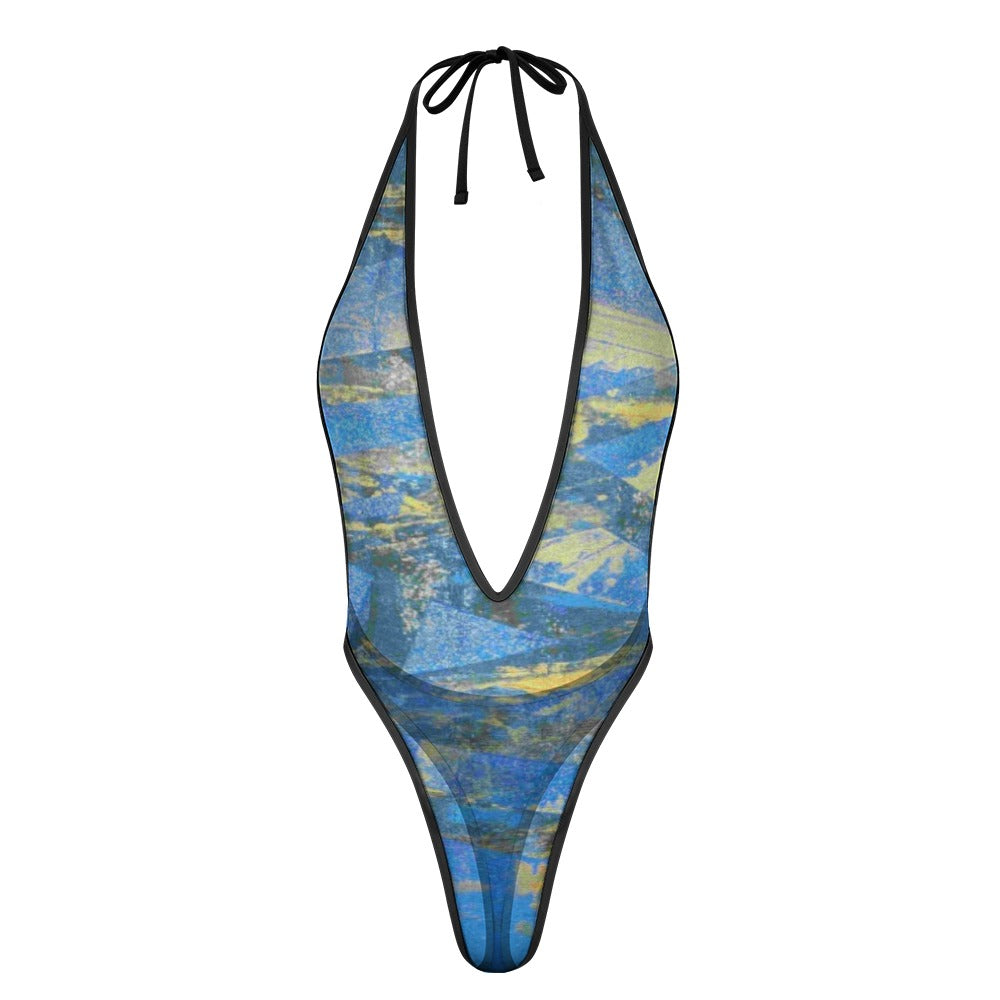 Gavin Scott Deep Plunge Jumpsuit (Femme S-3XL)