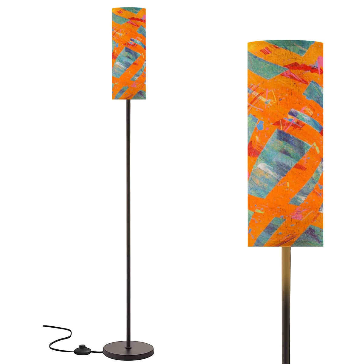 Gavin Scott Pillar Torch Floor Lamp