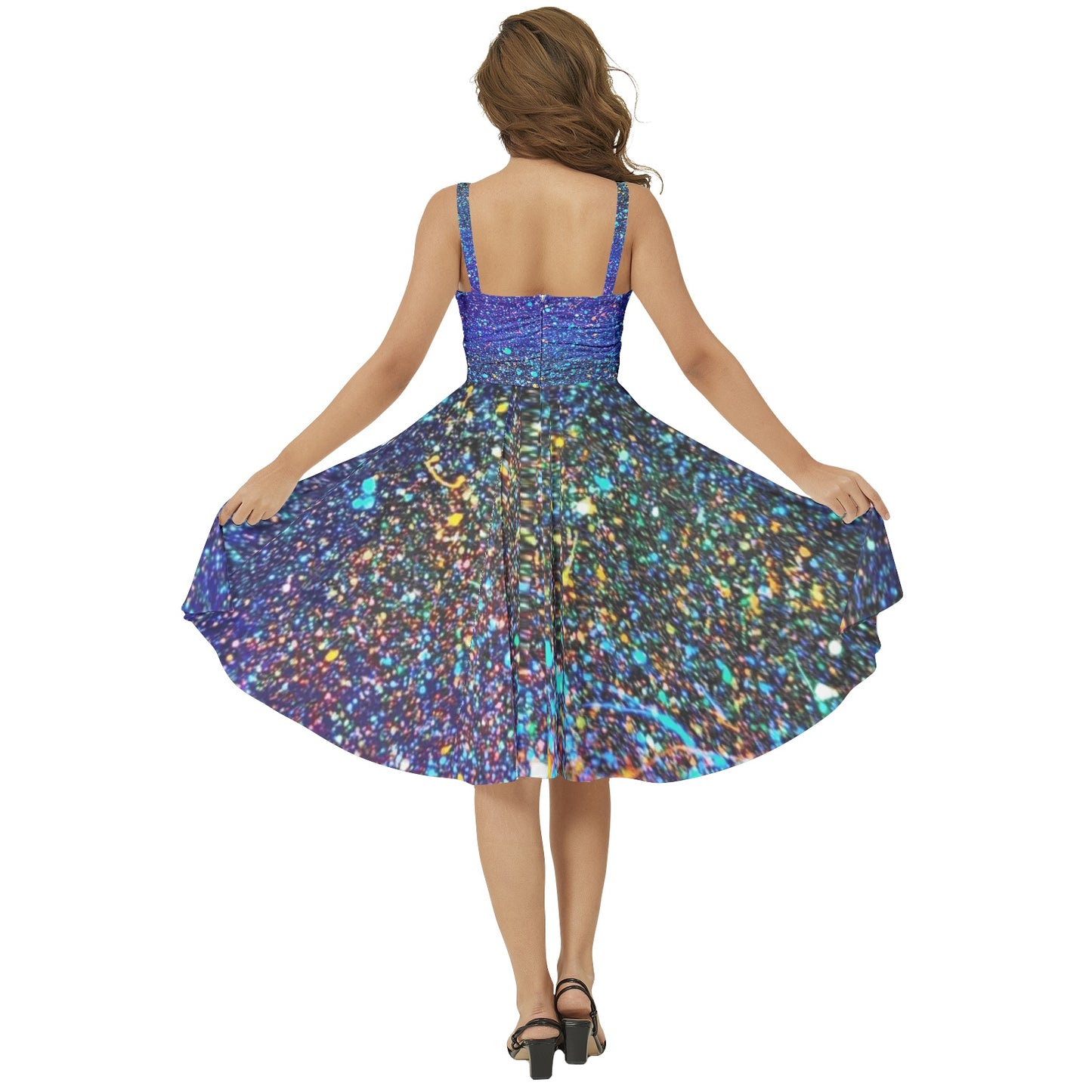 Gavin Scott Sleeveless Flare Hem Midi Dress (Femme XS-3XL)