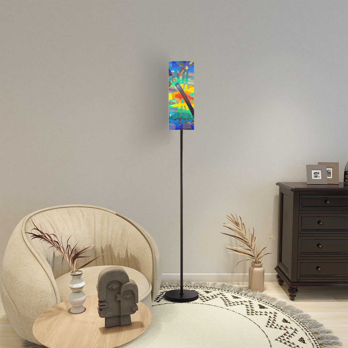 Gavin Scott Pillar Torch Floor Lamp
