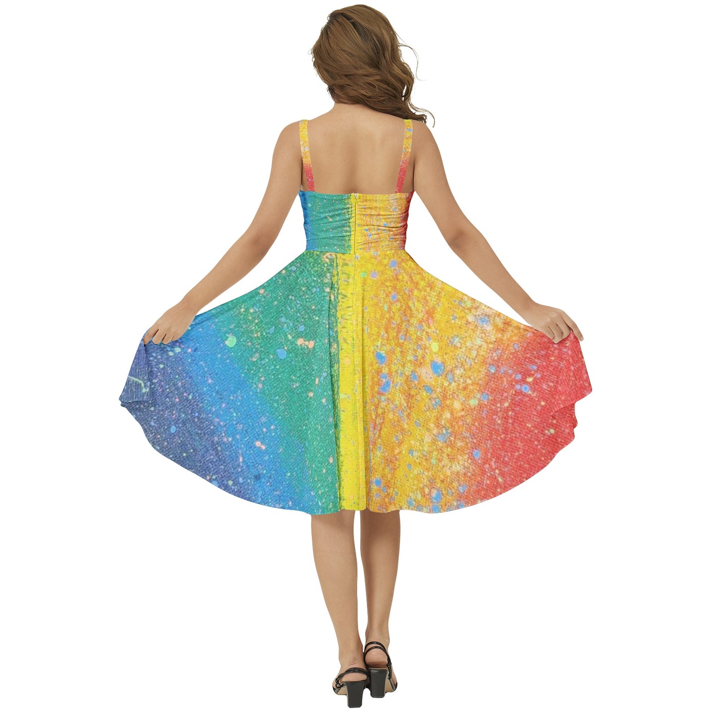 Gavin Scott Sleeveless Flare Hem Midi Dress (Femme XS-3XL)