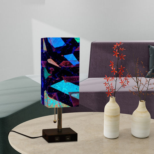 Gavin Scott Square Table Lamp with USB Port