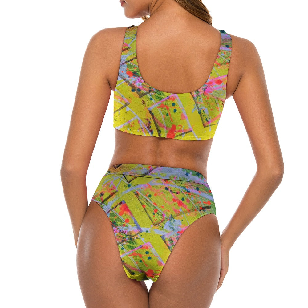 Gavin Scott Safflower Two-Piece Swimsuit (Femme S-2XL)