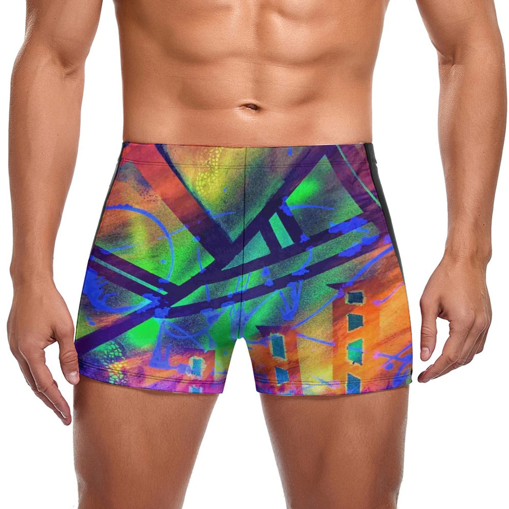Gavin Scott Square Cut Swimming Trunks (Masc S-3XL)