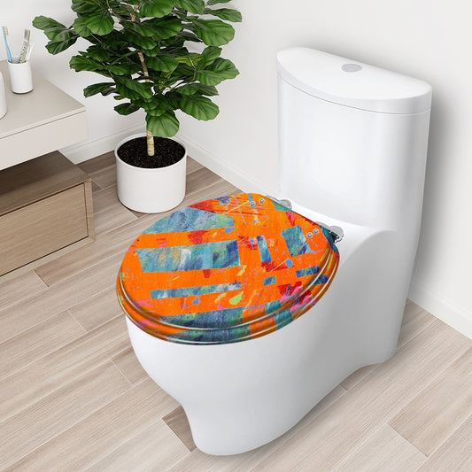Gavin Scott Round Toilet Seat w/Matching Soft-close Lid (O-Shape)