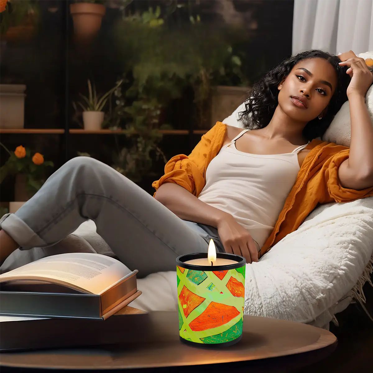 Gavin Scott Scented Black Jar Candle (6oz)