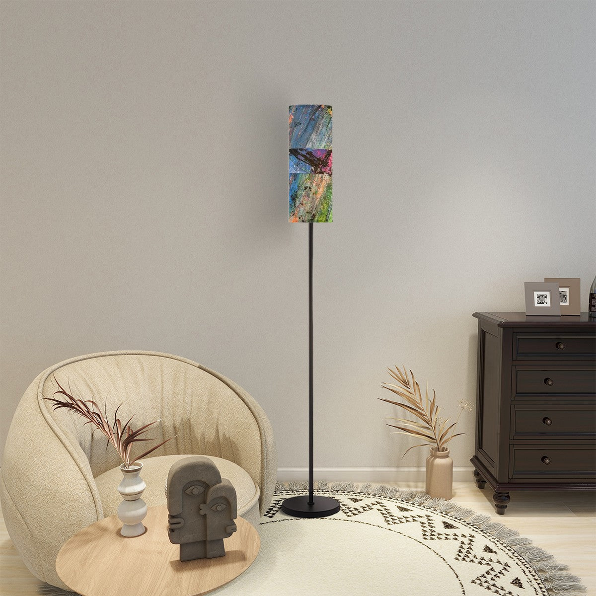 Gavin Scott Pillar Torch Floor Lamp