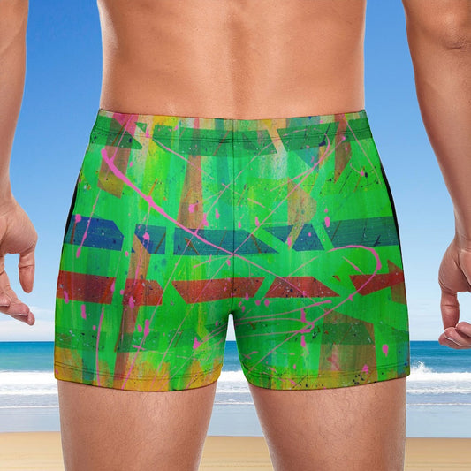 Gavin Scott Square Cut Swimming Trunks (Masc S-3XL)
