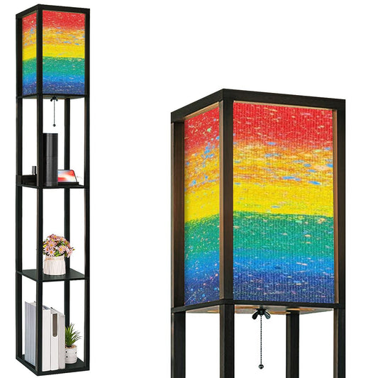Gavin Scott PRIDE Floor Lamp with Shelves (2 Colors)