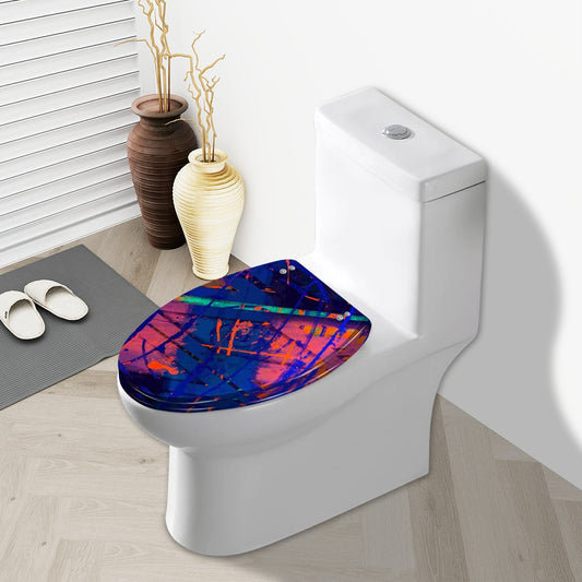 Gavin Scott Elongated Toilet Seat w/Matching Soft-close Lid (V-Shape)