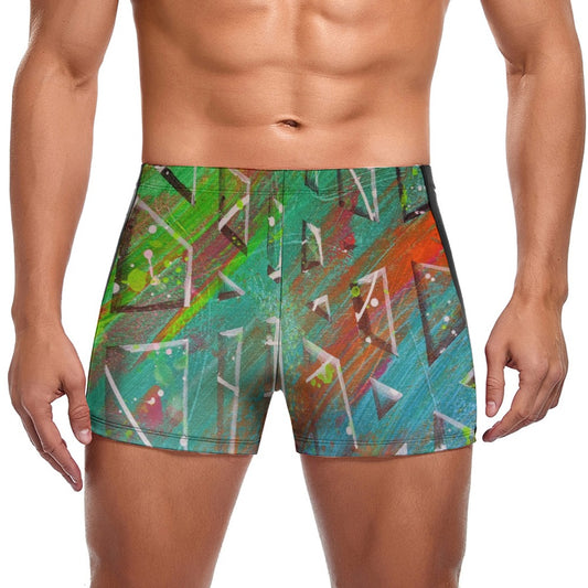 Gavin Scott Square Cut Swimming Trunks (Masc S-3XL)