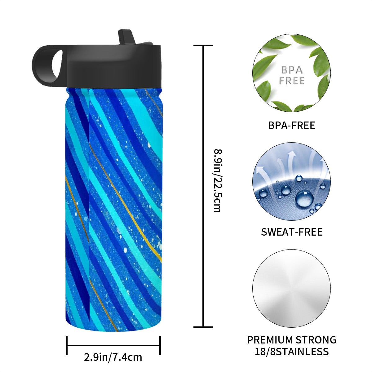 Gavin Scott Stainless Steel Vacuum Insulated Tumbler (18oz)