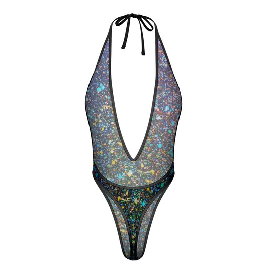 Gavin Scott Deep Plunge Jumpsuit (Femme S-3XL)