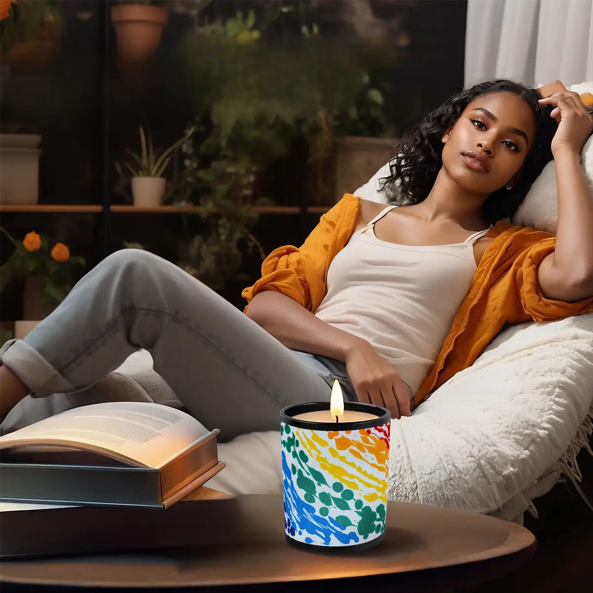 Gavin Scott Scented Black Jar Candle (6oz)