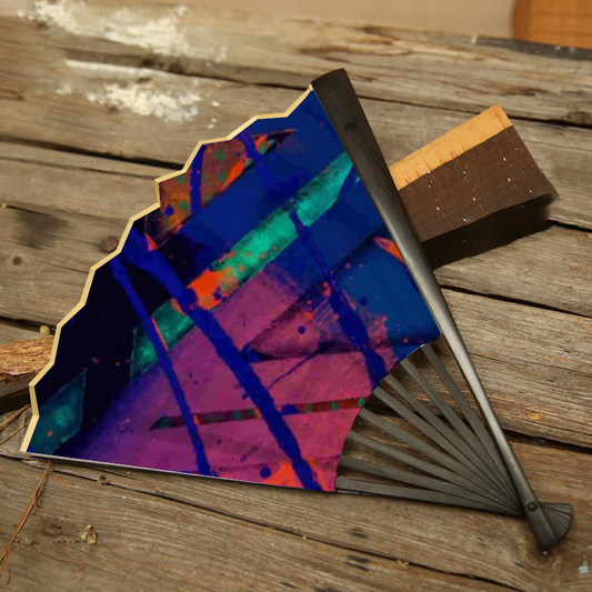 Gavin Scott Genuine Spun Silk Folding Hand Fans (4 Sizes)