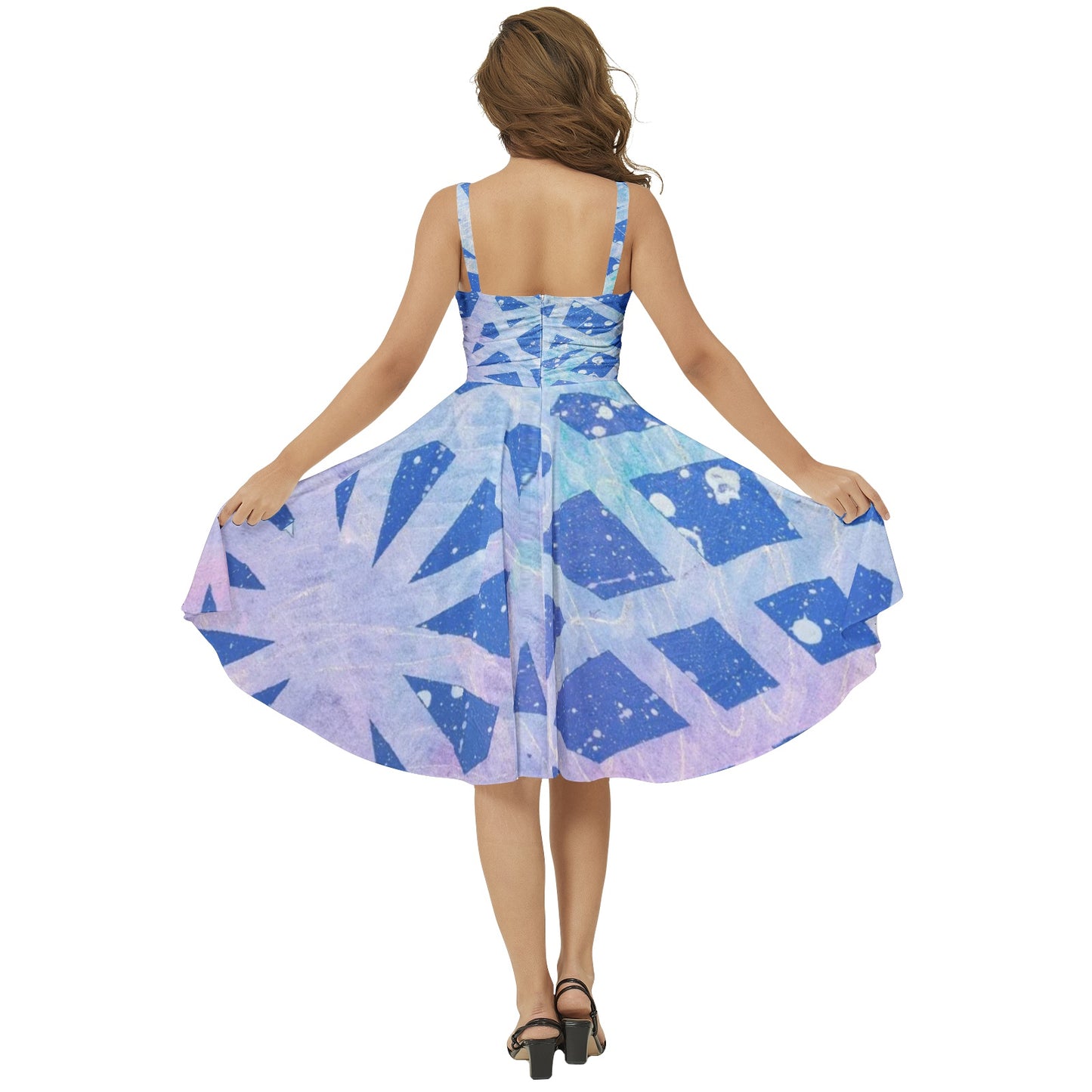 Gavin Scott Sleeveless Flare Hem Midi Dress (Femme XS-3XL)