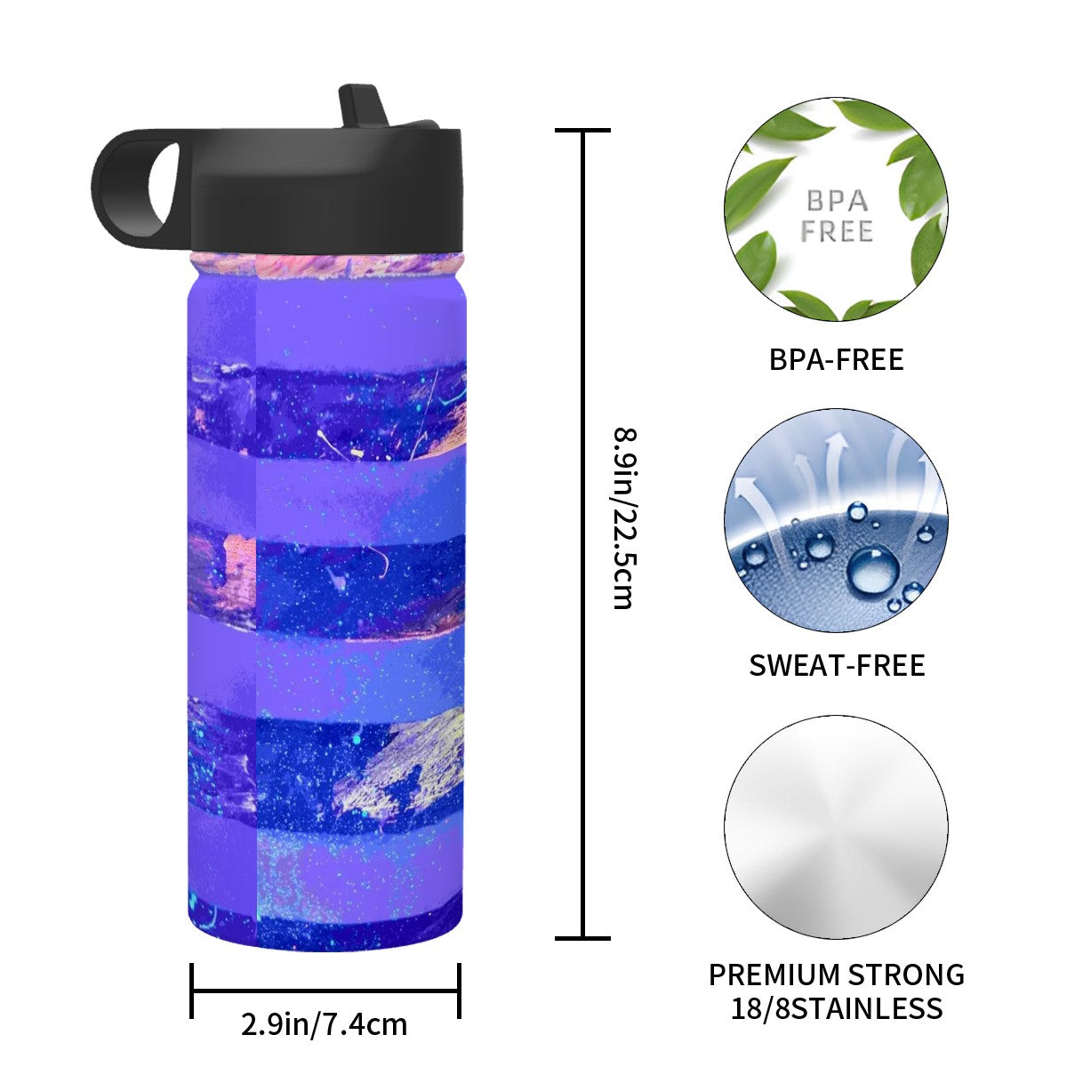 Gavin Scott Stainless Steel Vacuum Insulated Tumbler (18oz)