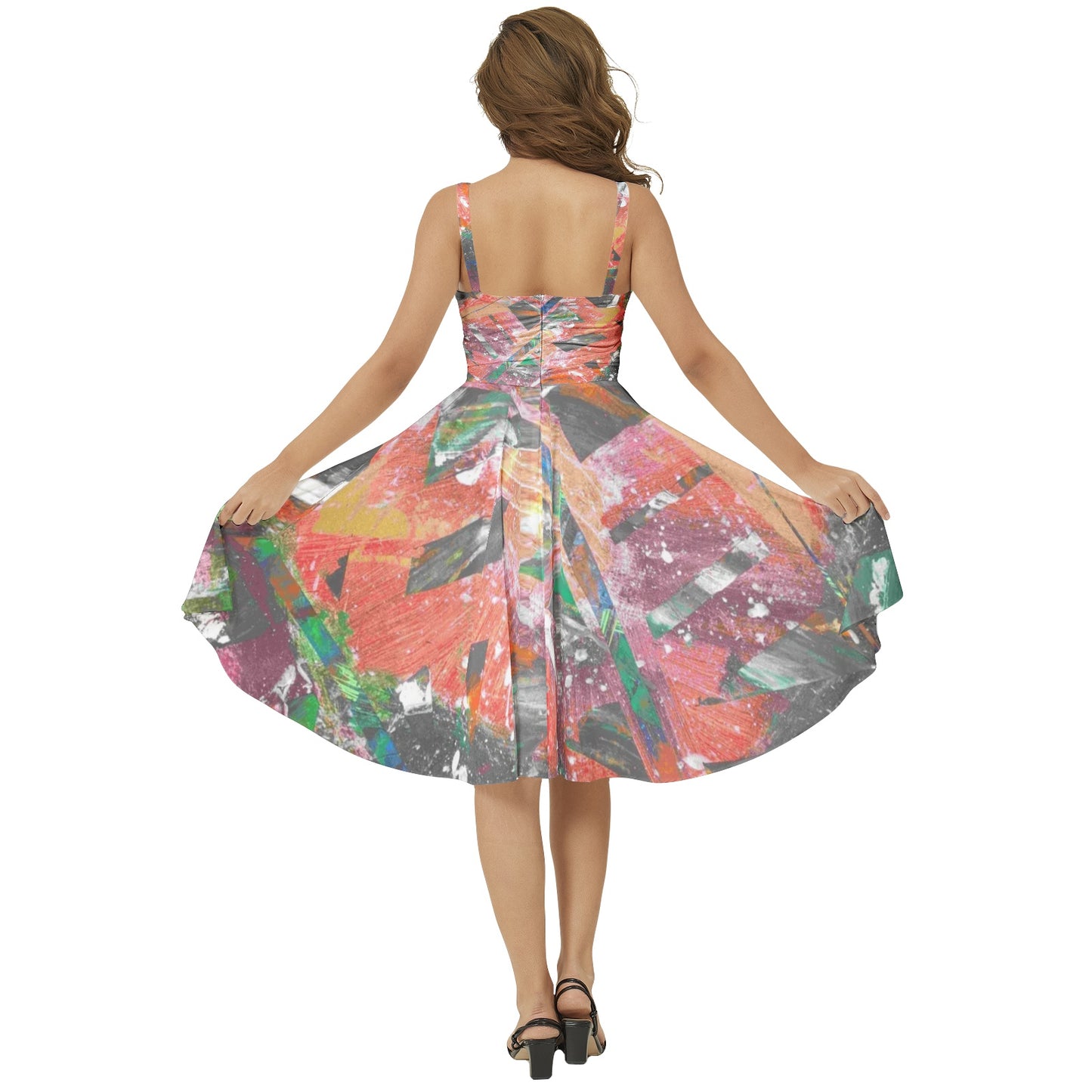 Gavin Scott Sleeveless Flare Hem Midi Dress (Femme XS-3XL)