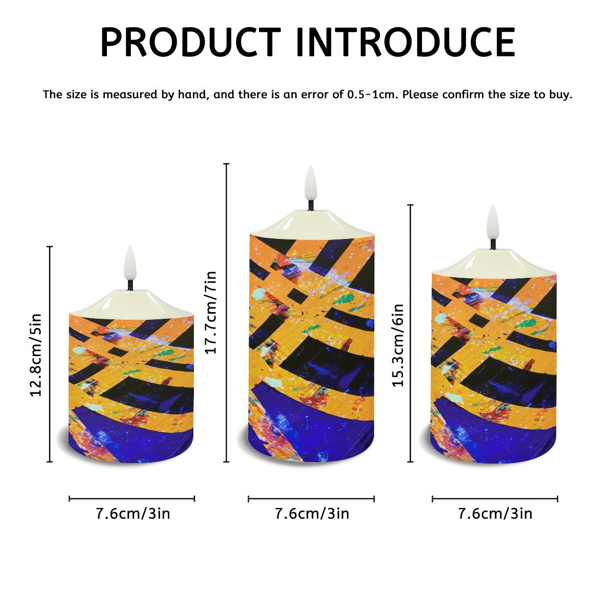 Gavin Scott Flameless Candles w/Remote (Set of 3)