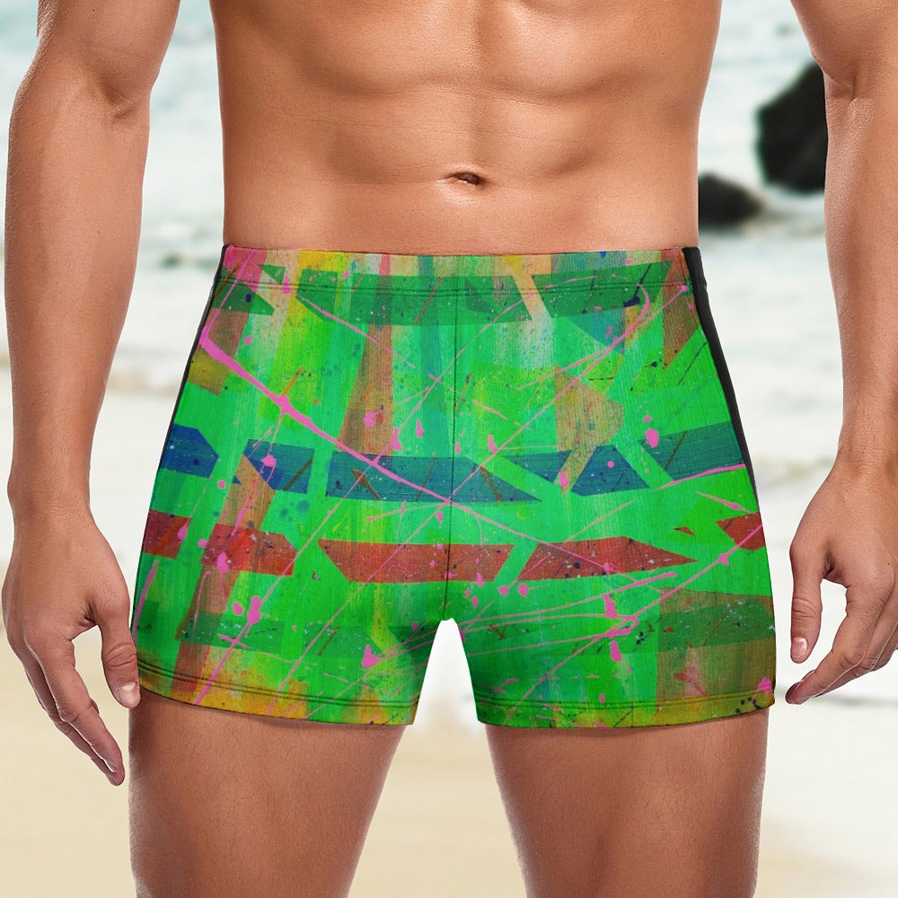 Gavin Scott Square Cut Swimming Trunks (Masc S-3XL)