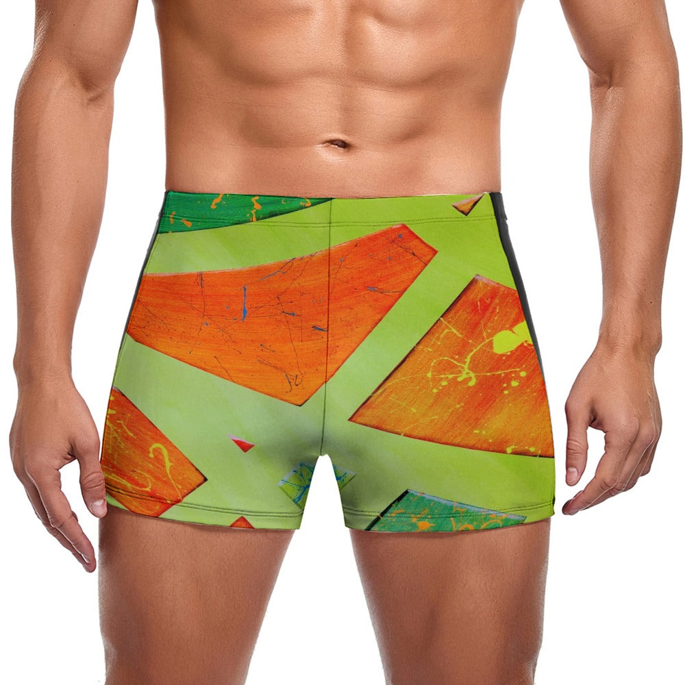Gavin Scott Square Cut Swimming Trunks (Masc S-3XL)