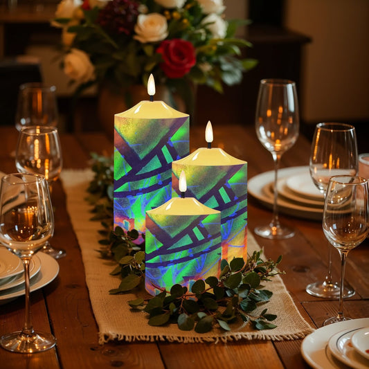 Gavin Scott Flameless Candles w/Remote (Set of 3)