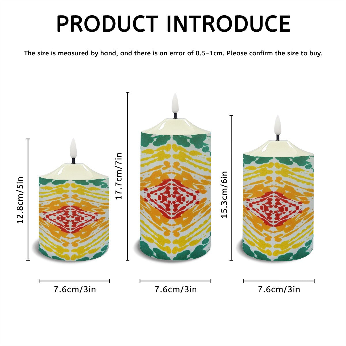 Gavin Scott Flameless Candles w/Remote (Set of 3)