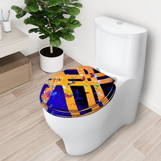 Gavin Scott Round Toilet Seat w/Matching Soft-close Lid (O-Shape)