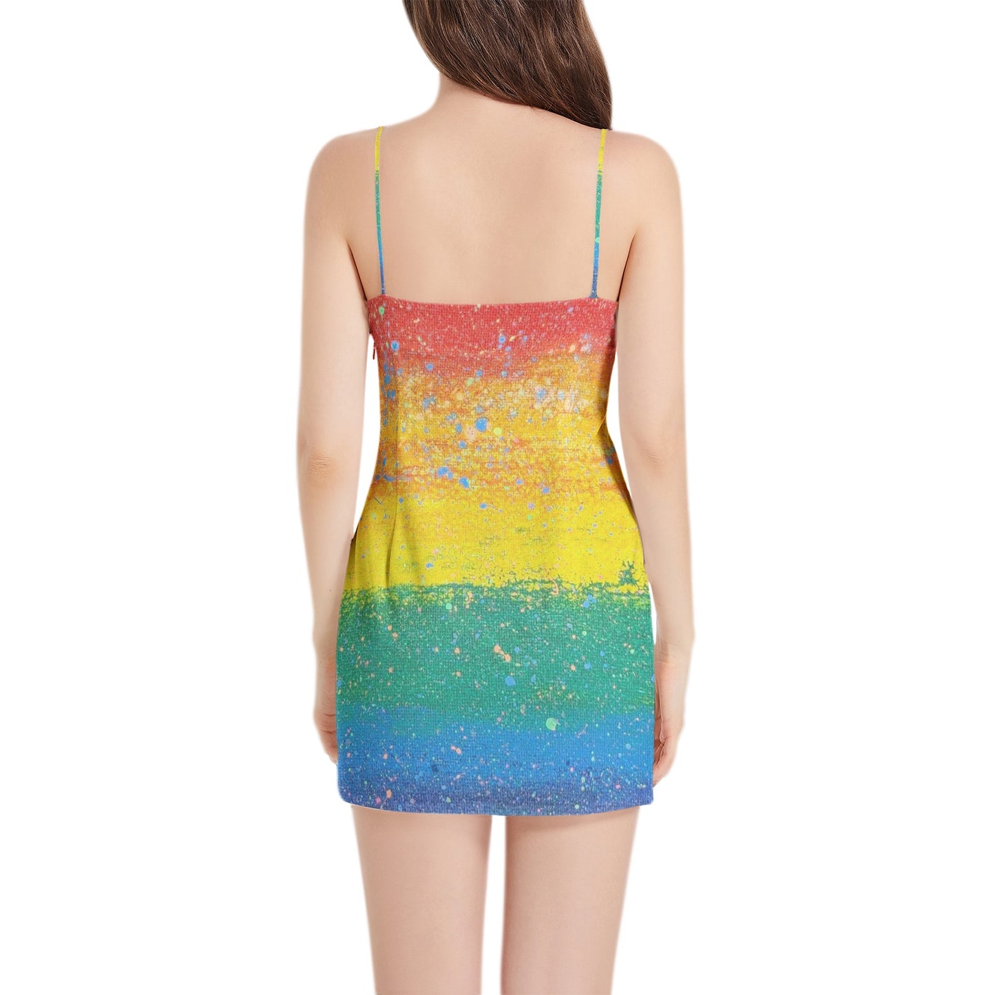 Gavin Scott Sleeveless Spaghetti Strap Mini Dress (Femme XS-3XL)