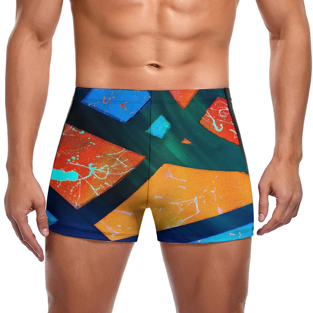 Gavin Scott Square Cut Swimming Trunks (Masc S-3XL)