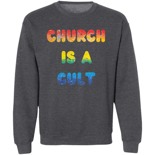 Gavin Scott PRIDE CHURCH IS A CULT Pullover Crewneck Sweatshirt (Masc S-3XL)