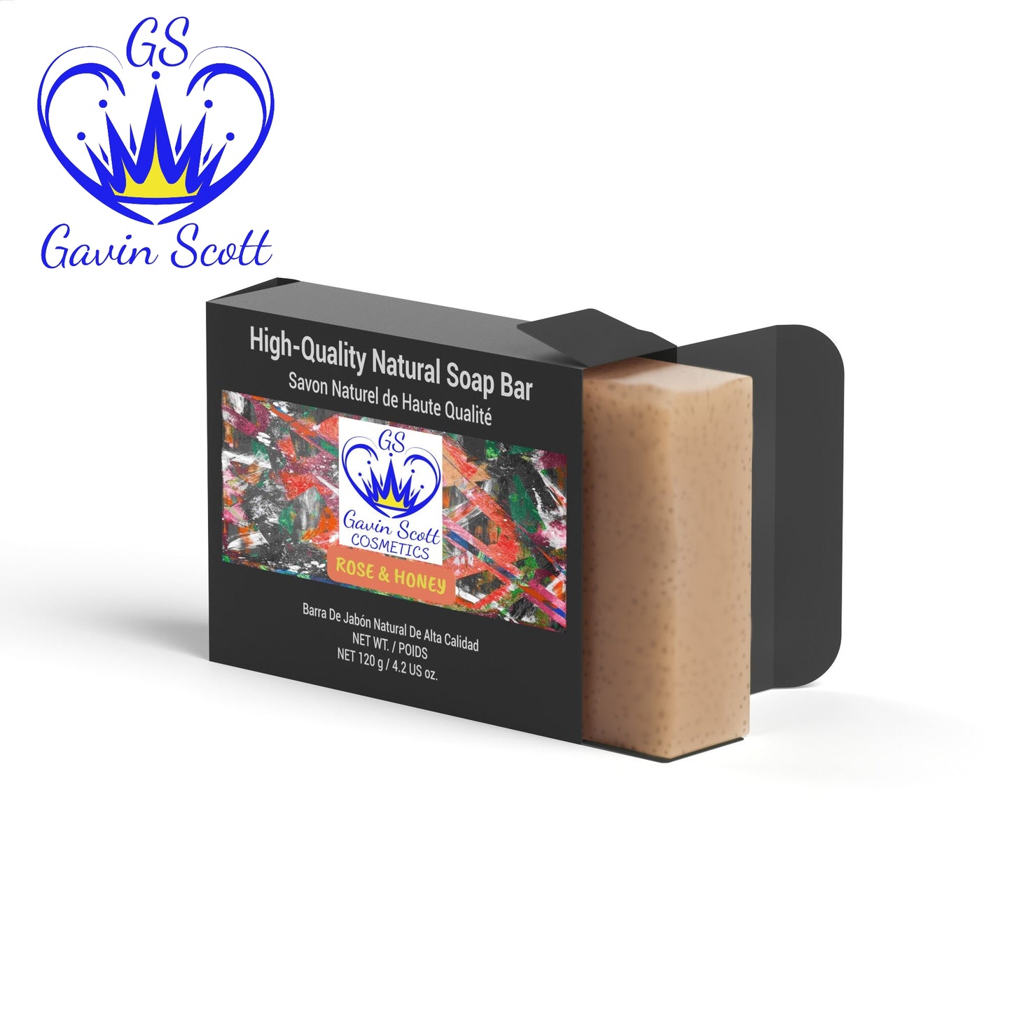 Gavin Scott Cosmetics Organic Rose Honey Soap