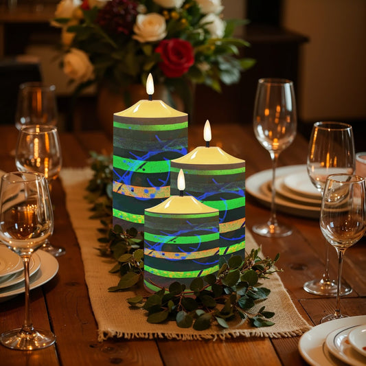 Gavin Scott Flameless Candles w/Remote (Set of 3)