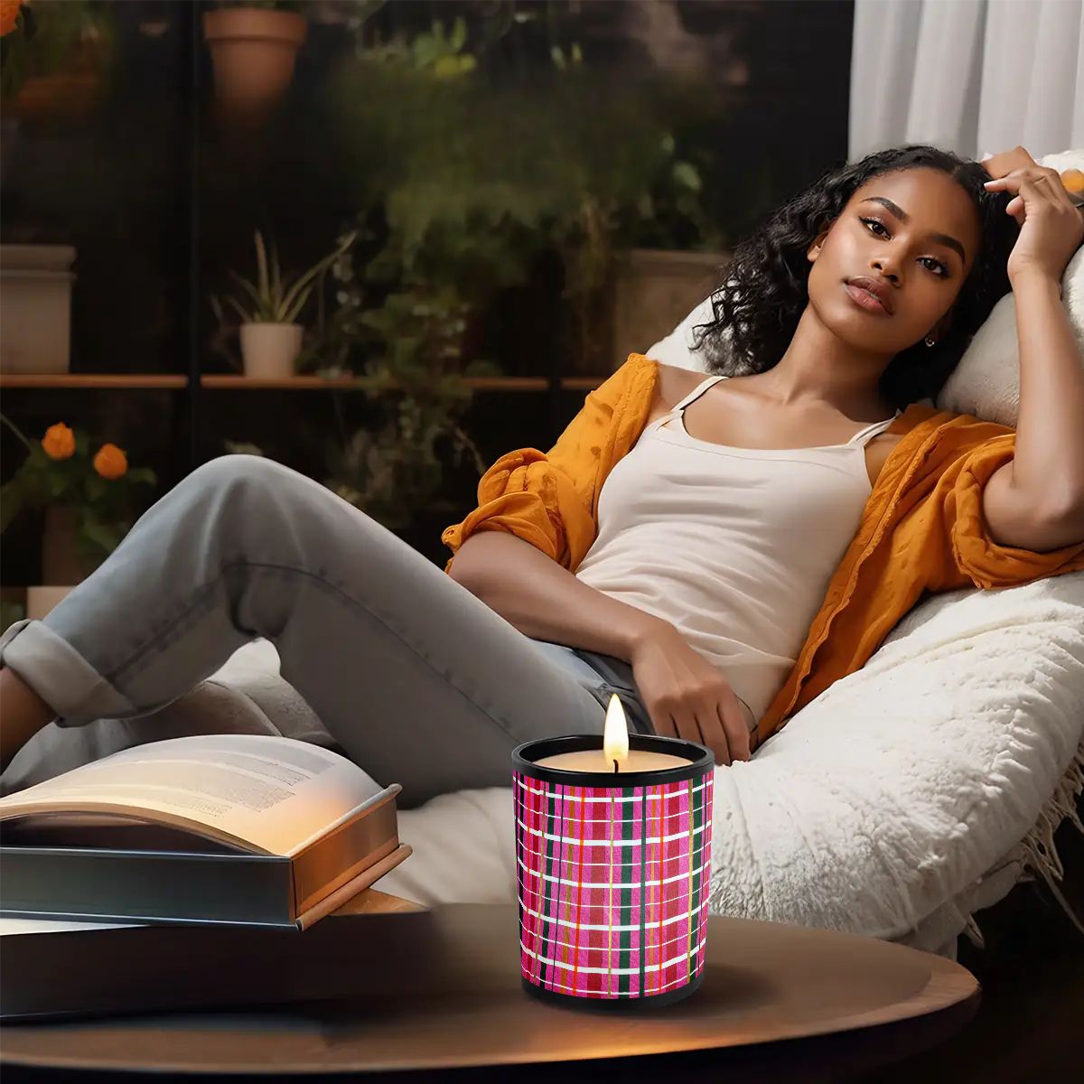 Gavin Scott Scented Black Jar Candle (6oz)