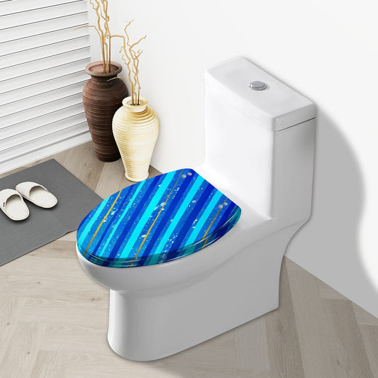 Gavin Scott Elongated Toilet Seat w/Matching Soft-close Lid (V-Shape)