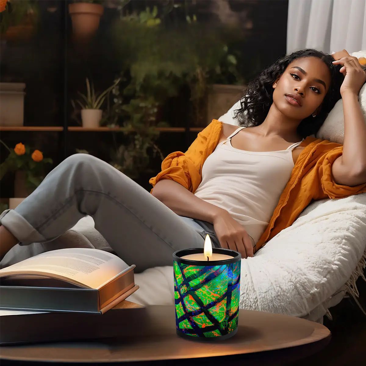 Gavin Scott Scented Black Jar Candle (6oz)